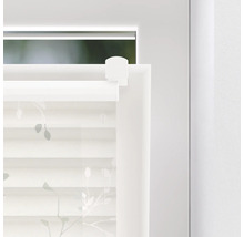 Soluna Faltenplissee mit Seitenverspannung, Blatt weiß, 40x130 cm-thumb-9