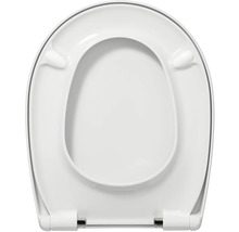 REIKA WC-Sitz MINO weiß Scharniere anthrazit poliert mit Absenkautomatik und Quick&Clean universell passend