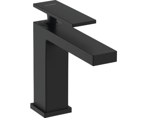 hansgrohe Waschtischarmatur TECTURIS E 110 CoolStart EcoSmart+ mit Zugstange schwarz matt 73014670