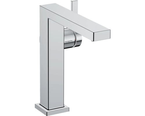 hansgrohe Waschtischarmatur TECTURIS E 150 Fine CoolStart EcoSmart+ mit Push-Open Ablaufgarnitur chrom 73040000