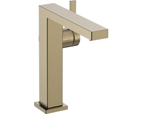 hansgrohe Waschtischarmatur TECTURIS E 150 Fine CoolStart EcoSmart+ mit Push-Open Ablaufgarnitur bronze gebürstet 73040140