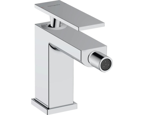 Robinet de bidet hansgrohe TECTURIS E avec tige de traction chrome 73200000 Robinet de bidet Hansgrohe au design épuré pour la salle de bains