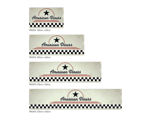 Dekorative Küchenrückwand American Diners in verschiedenen Größen