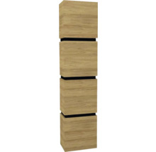 Hängehochschrank mit 4 Türen und 3 Schubladen Devo Viva 2.0 rechts BxHxT 40x170x26 cm natural hickory