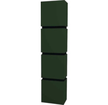 Hängehochschrank mit 4 Türen und 3 Schubladen Devo Viva 2.0 links BxHxT 40x170x26 cm conifer green supermatt