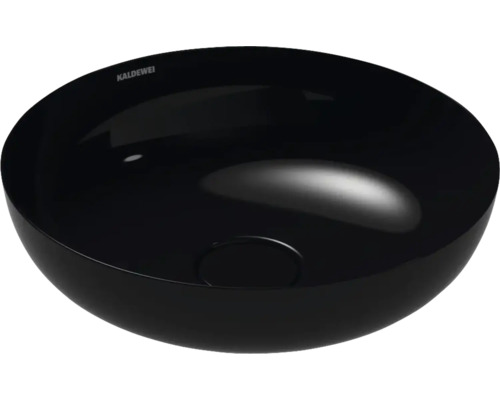 Lavabo à poser KALDEWEI MIENA 38 x 38 cm noir brillant avec revêtement Emaillé 909406003701