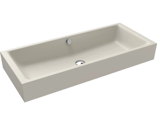 Lavabo à poser KALDEWEI PURO 90 x 38,5 cm warm grey 10 mat avec revêtement Emaillé 909206003668