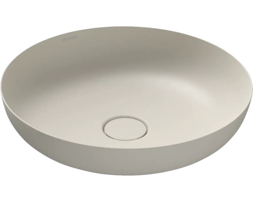 Lavabo à poser KALDEWEI MIENA 45 x 45 cm warm grey 10 mat avec revêtement Emaillé 909306003668