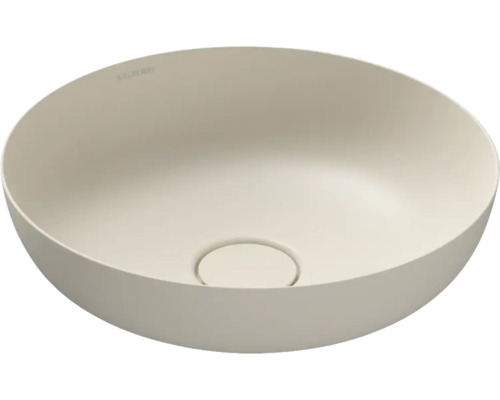 Lavabo à poser KALDEWEI MIENA 38 x 38 cm warm beige 20 mat avec revêtement Emaillé 909406003661