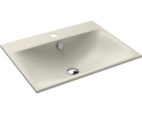 Lavabo encastré KALDEWEI SILENIO 60 x 46 cm warm grey 10 mat avec revêtement Emaillé 907706013668