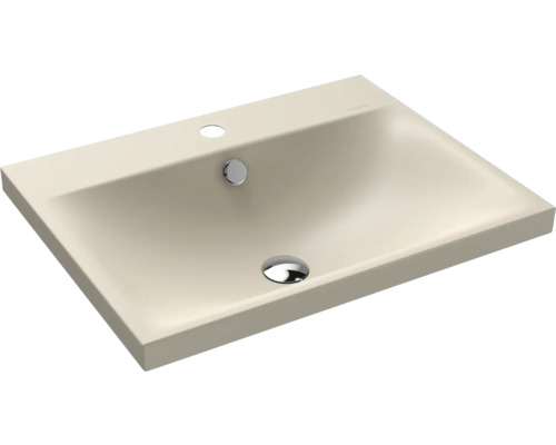 Lavabo à poser KALDEWEI SILENIO 60 x 46 cm warm beige 20 mat avec revêtement Emaillé 903906013661