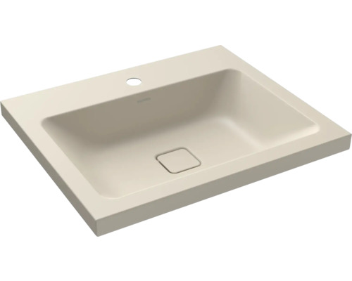 Lavabo à poser KALDEWEI CONO 60 x 50 cm warm beige 20 mat avec revêtement Emaillé 901906013661