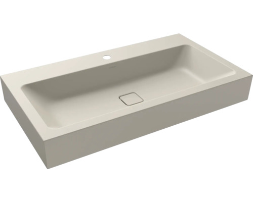 Lavabo standard KALDEWEI CONO 90 x 50 cm warm grey 10 mat avec revêtement Emaillé 902606013668