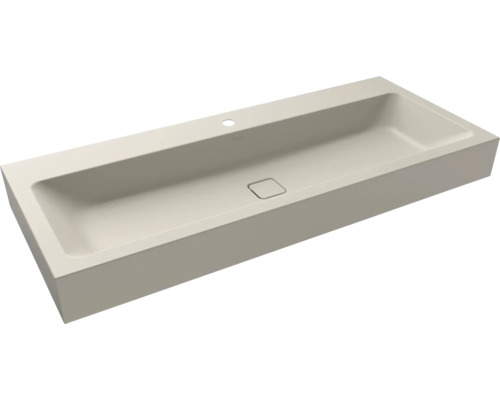 Lavabo standard KALDEWEI CONO 120 x 50 cm warm grey 10 mat avec revêtement Emaillé 902706013668