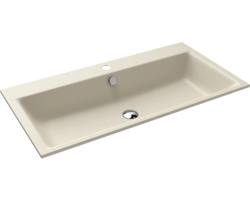 Einbauwaschbecken KALDEWEI PURO 90 x 46 cm warm beige 20 matt emailliert perleffekt 900206013661