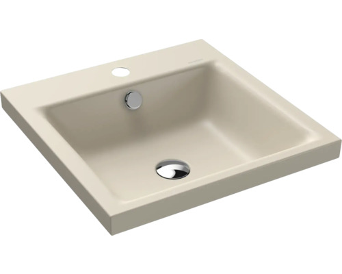 Lavabo à poser KALDEWEI PURO 46 x 46 cm warm beige 20 mat avec revêtement Emaillé 900306013661