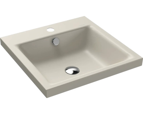 Lavabo à poser KALDEWEI PURO 46 x 46 cm warm grey 10 mat avec revêtement Emaillé 900306013668