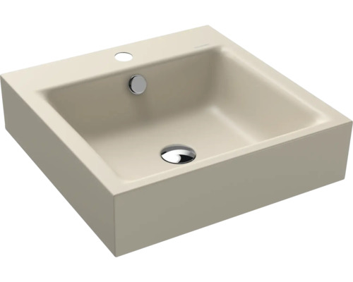 Lavabo à poser KALDEWEI PURO 46 x 46 cm warm beige 20 mat avec revêtement Emaillé 900606013661