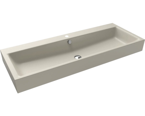 Lavabo standard KALDEWEI PURO 120 x 46 cm warm grey 10 mat avec revêtement Emaillé 906806013668