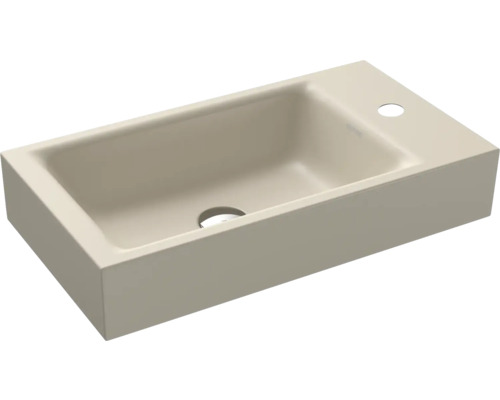 Lave-mains KALDEWEI PURO 55 x 30 cm warm beige 20 mat avec revêtement Emaillé 901206303661