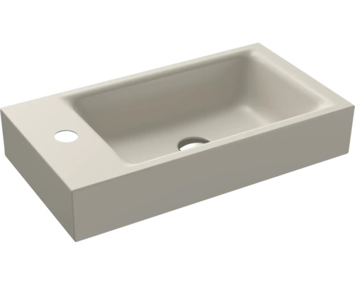 Lavabo à poser Lave-mains KALDEWEI PURO 55 x 30 cm warm grey 10 mat avec revêtement Emaillé 906906013668