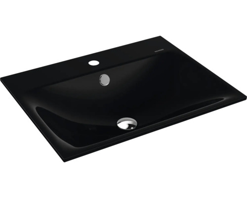 Lavabo encastré KALDEWEI SILENIO 60 x 46 cm noir brillant avec revêtement Emaillé 907706013701