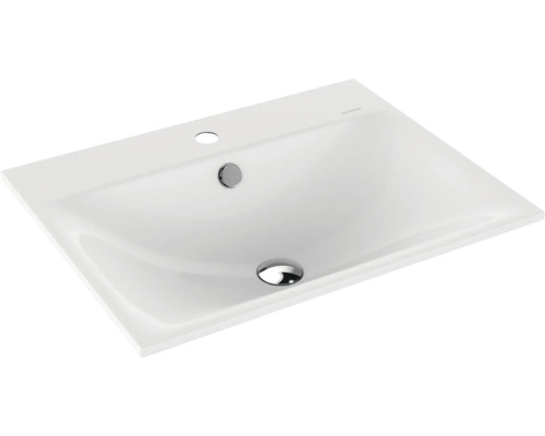 Lavabo encastré KALDEWEI SILENIO 60 x 46 cm blanc alpin brillant avec revêtement Emaillé 907706013001