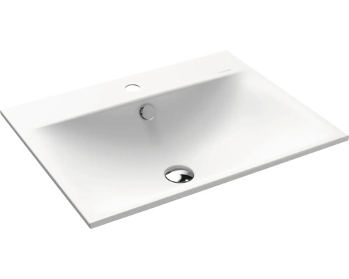 Lavabo encastré KALDEWEI SILENIO 60 x 46 cm blanc alpin mat avec revêtement Emaillé 907706013711