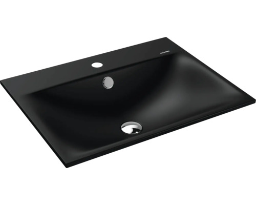 Lavabo encastré KALDEWEI SILENIO 60 x 46 cm noir mat avec revêtement Emaillé 907706013676