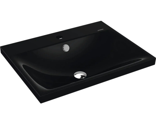 Lavabo à poser KALDEWEI SILENIO 60 x 46 cm noir brillant avec revêtement Emaillé 903906013701