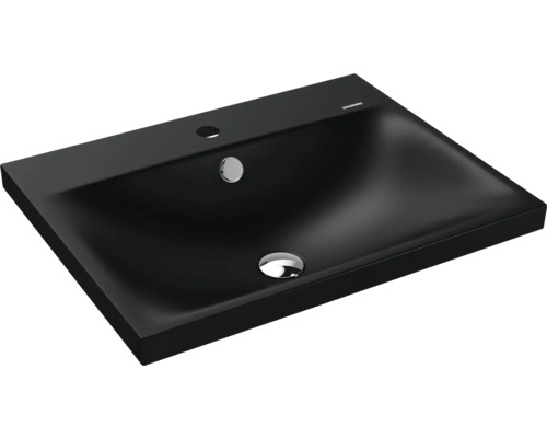 Lavabo à poser KALDEWEI SILENIO 60 x 46 cm noir mat avec revêtement Emaillé 903906013676