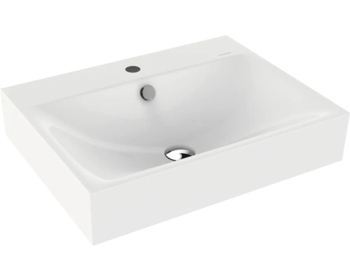 Lavabo standard KALDEWEI SILENIO 60 x 46 cm blanc alpin brillant avec revêtement Emaillé 904306013001