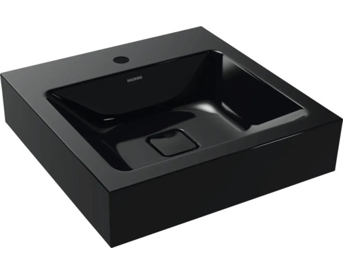 Lavabo standard KALDEWEI CONO 50 x 50 cm noir brillant avec revêtement Emaillé 908606013701