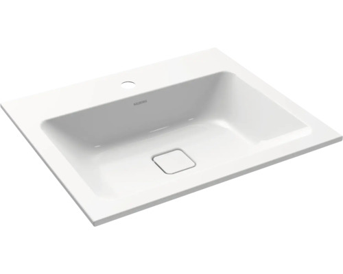 Lavabo encastré KALDEWEI CONO 60 x 50 cm blanc alpin brillant avec revêtement Emaillé 901606013001