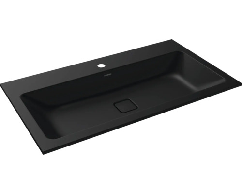 Lavabo encastré KALDEWEI CONO 90 x 50 cm cool grey 90 mat avec revêtement Emaillé 901706013667