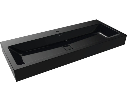 Lavabo standard KALDEWEI CONO 120 x 50 cm noir brillant avec revêtement Emaillé 902706013701