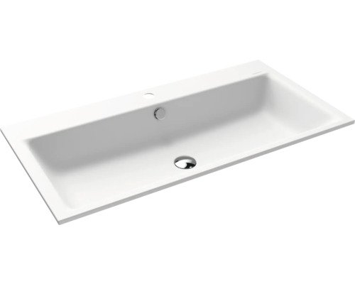 Lavabo encastré KALDEWEI PURO 90 x 46 cm blanc alpin mat avec revêtement Emaillé 900206013711