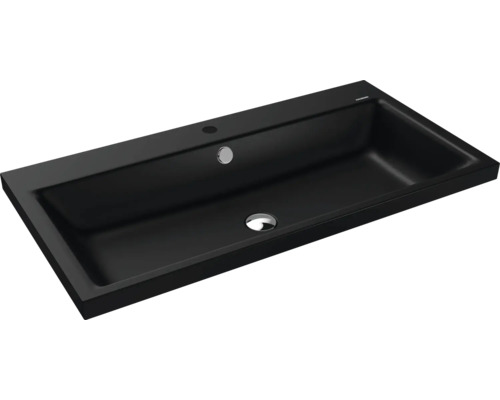 Lavabo à poser KALDEWEI PURO 90 x 46 cm noir mat avec revêtement Emaillé 900506013676