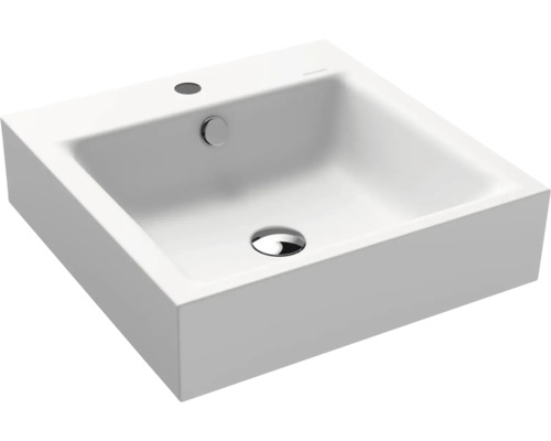 Lavabo à poser KALDEWEI PURO 46 x 46 cm blanc alpin mat avec revêtement Emaillé 900606013711