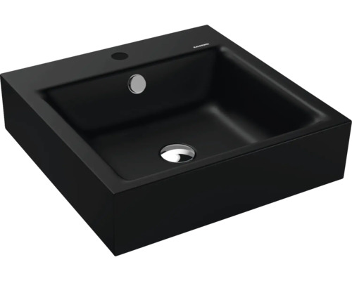 Lavabo à poser KALDEWEI PURO 46 x 46 cm noir mat avec revêtement Emaillé 900606013676