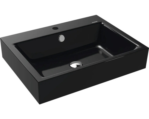 Lavabo à poser KALDEWEI PURO 60 x 46 cm noir brillant avec revêtement Emaillé 900706013701