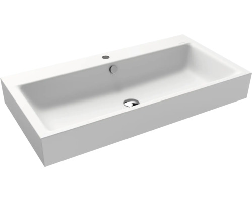 Lavabo à poser KALDEWEI PURO 90 x 46 cm blanc alpin mat avec revêtement Emaillé 900806013711