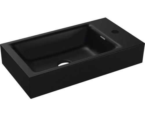 Lave-mains KALDEWEI PURO 55 x 30 cm noir mat avec revêtement Emaillé 901206303676