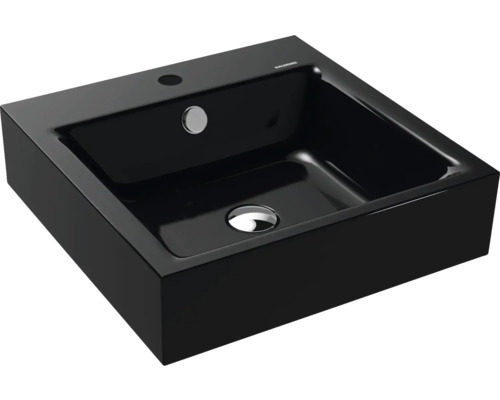 Lavabo standard KALDEWEI PURO 46 x 46 cm noir brillant avec revêtement Emaillé 901306013701