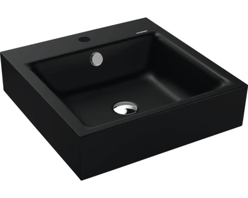 Lavabo standard KALDEWEI PURO 46 x 46 cm noir mat avec revêtement Emaillé 901306013676