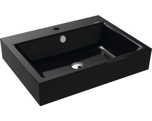 Lavabo standard KALDEWEI PURO 60 x 46 cm noir brillant avec revêtement Emaillé 901406013701