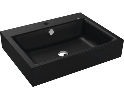 Lavabo standard KALDEWEI PURO 60 x 46 cm noir mat avec revêtement Emaillé 901406013676