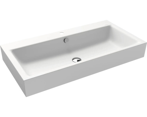 Lavabo standard KALDEWEI PURO 90 x 46 cm blanc alpin mat avec revêtement Emaillé 901506013711