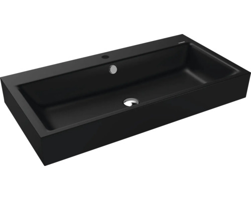 Lavabo standard KALDEWEI PURO 90 x 46 cm noir mat avec revêtement Emaillé 901506013676