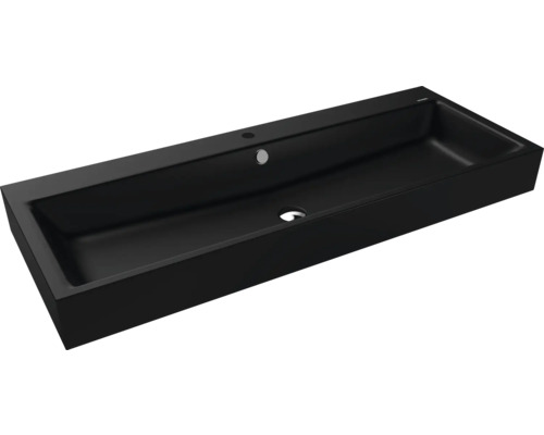 Lavabo standard KALDEWEI PURO 120 x 46 cm noir mat avec revêtement Emaillé 906806013676